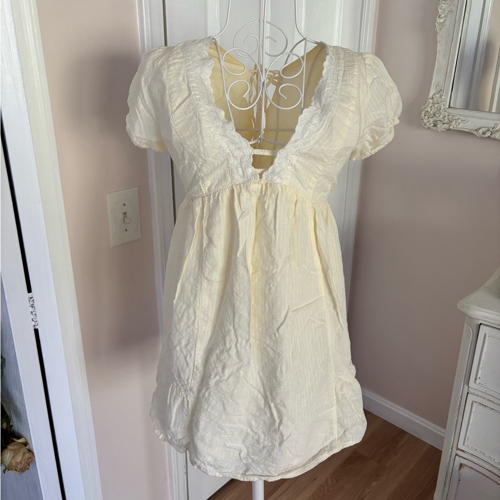 Urban Outfitters Soft Cream 70s dress